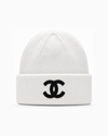 Gorro Chanel CC Logo White — Entrega inmediata
