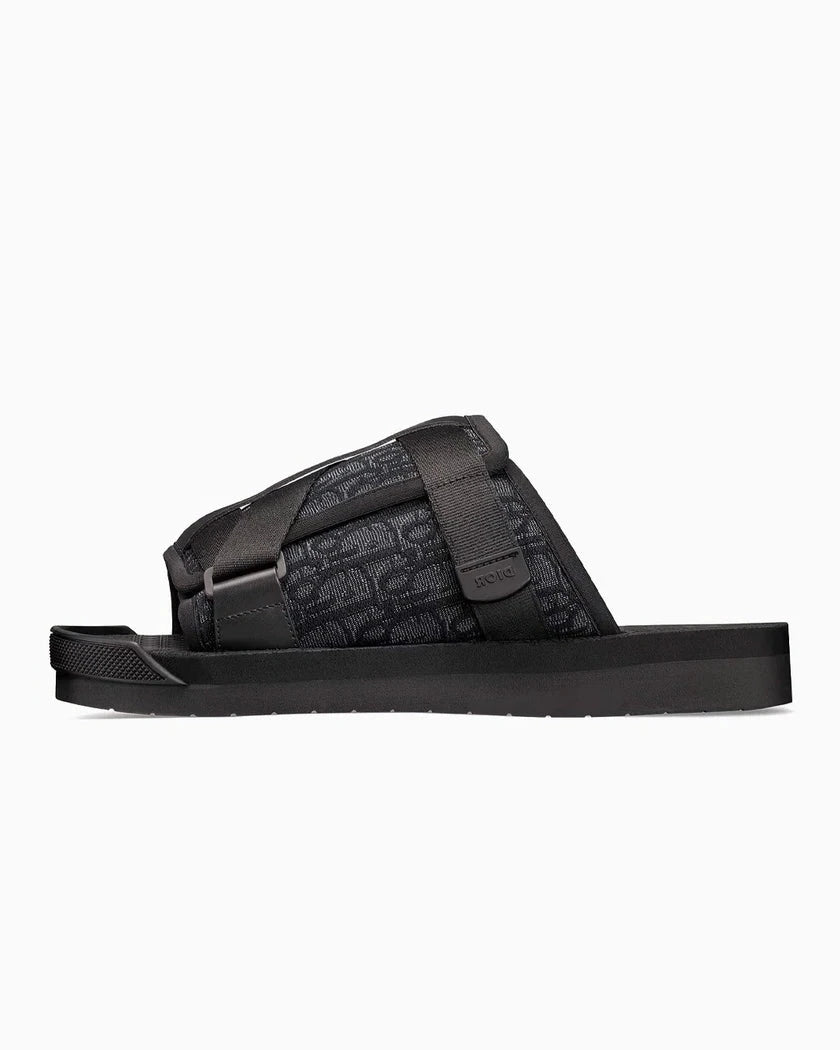 Dior Alpha Sandal Dior Oblique Negro — Entrega inmediata