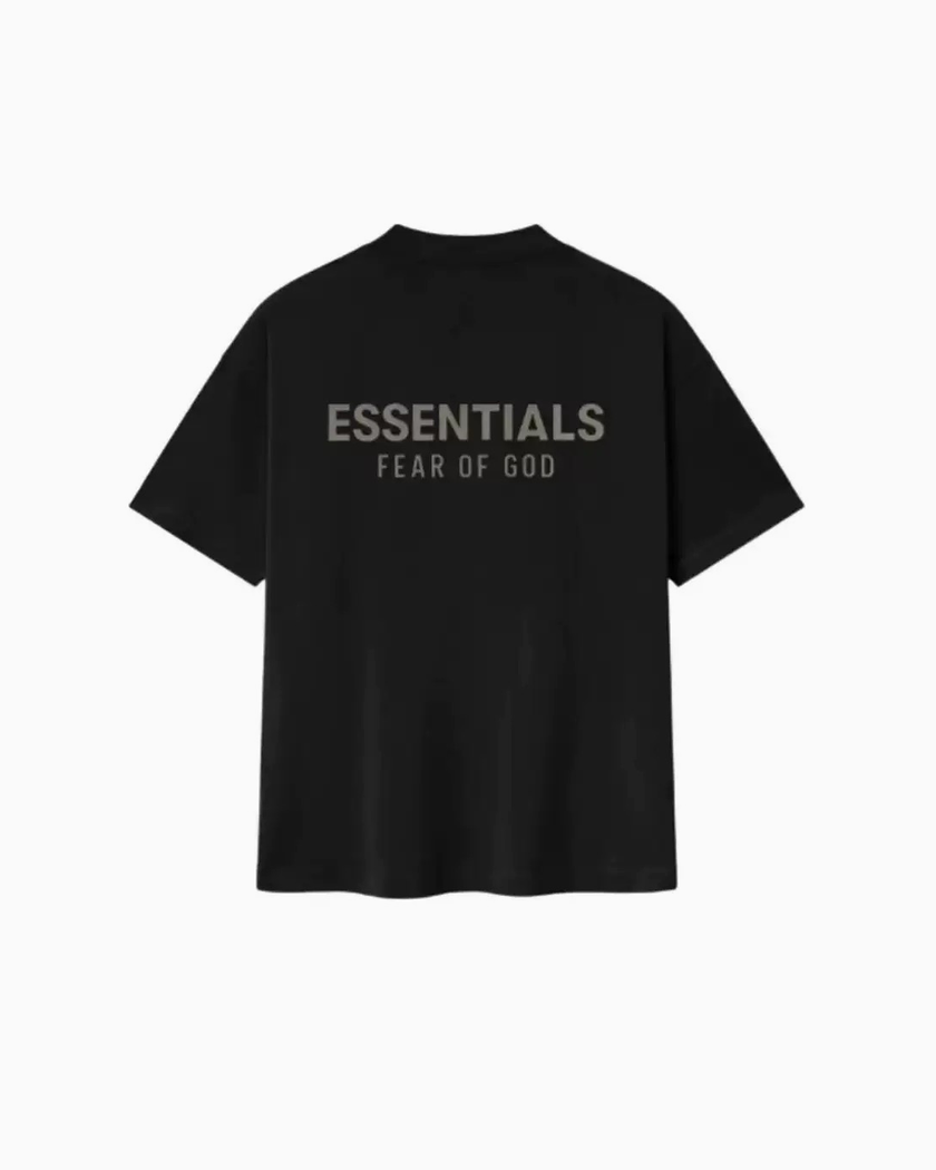 Fear of God Essentials Polera Jet Black - FW25