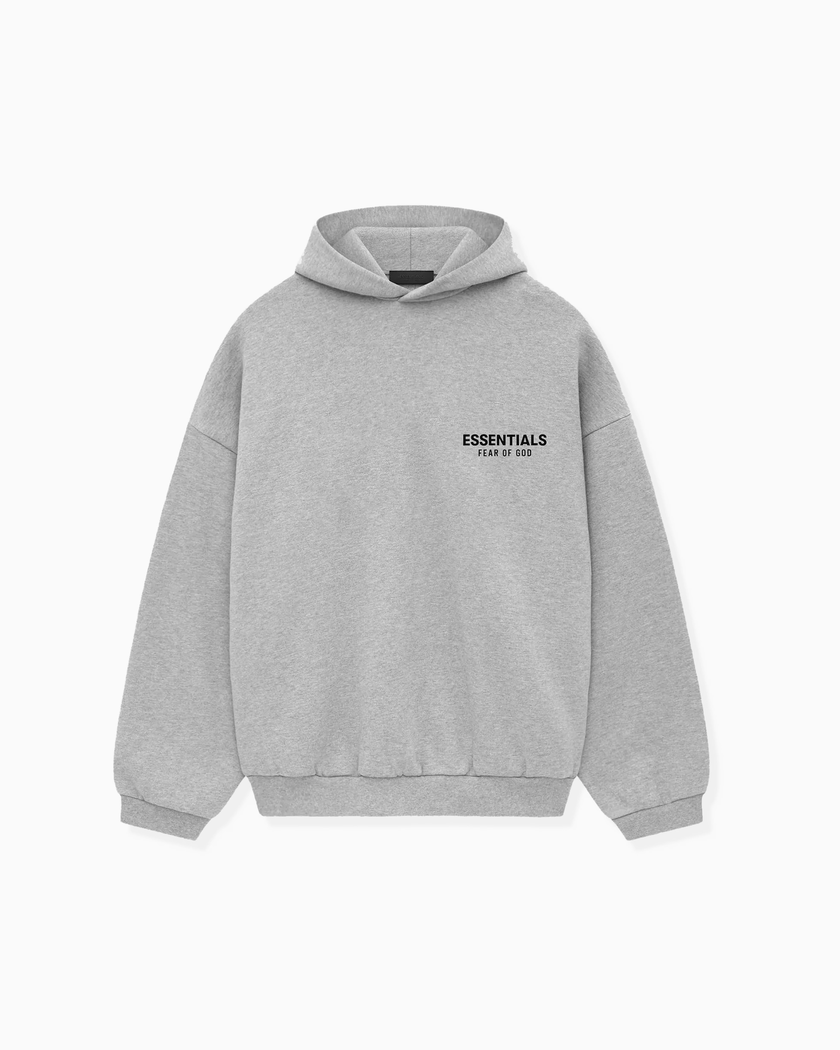 Fear Of God Essentials Fleece Hoodie (FW24) Light Heather Gray