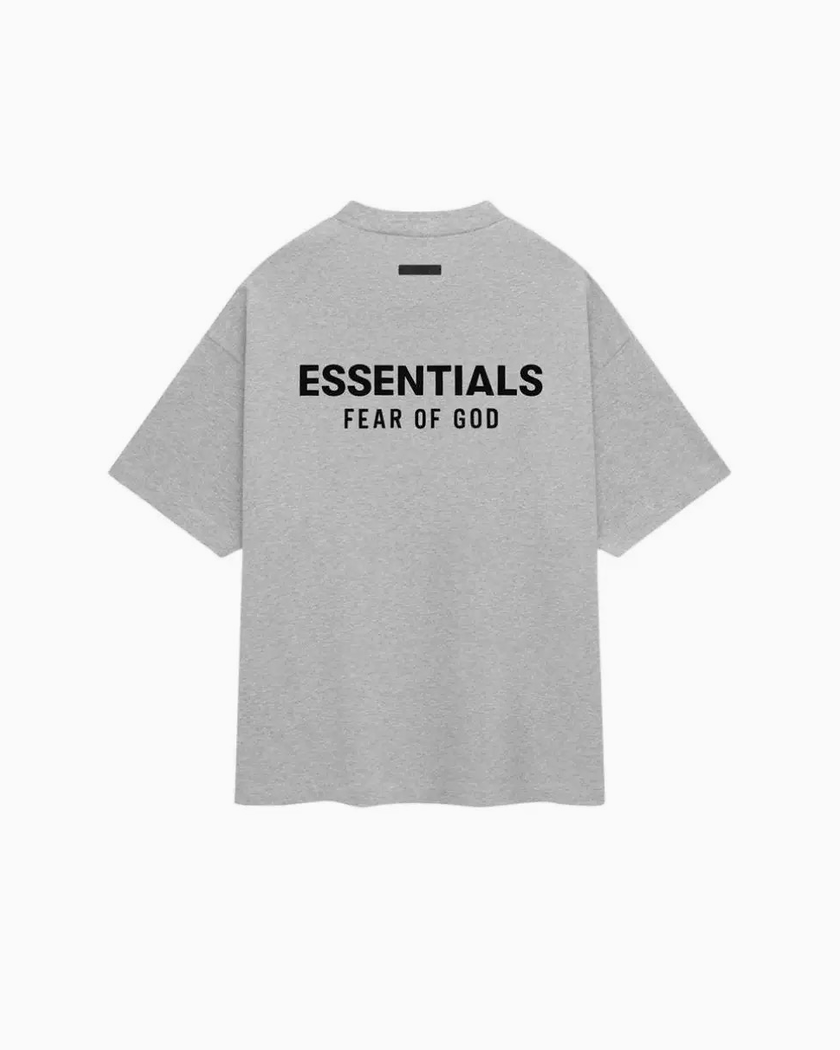 Fear of God Essentials Polera Light Heather Gray - FW24
