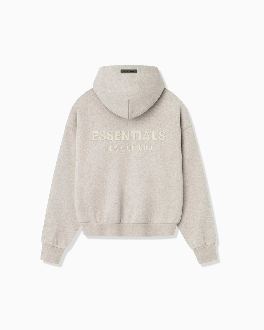 Fear Of God Essentials Classic Fleece Heather Stone Hoodie (FW25)