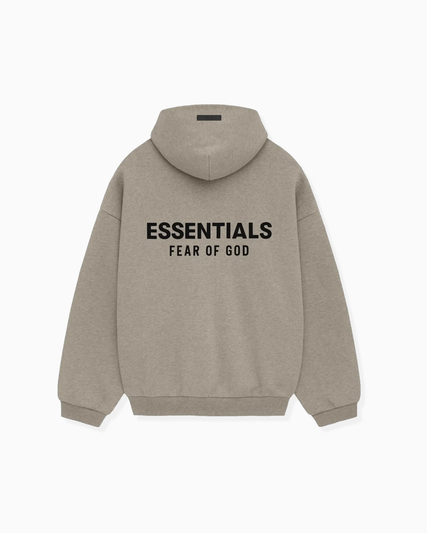 Fear Of God Essentials Fleece Hoodie (FW24) Heather Gray