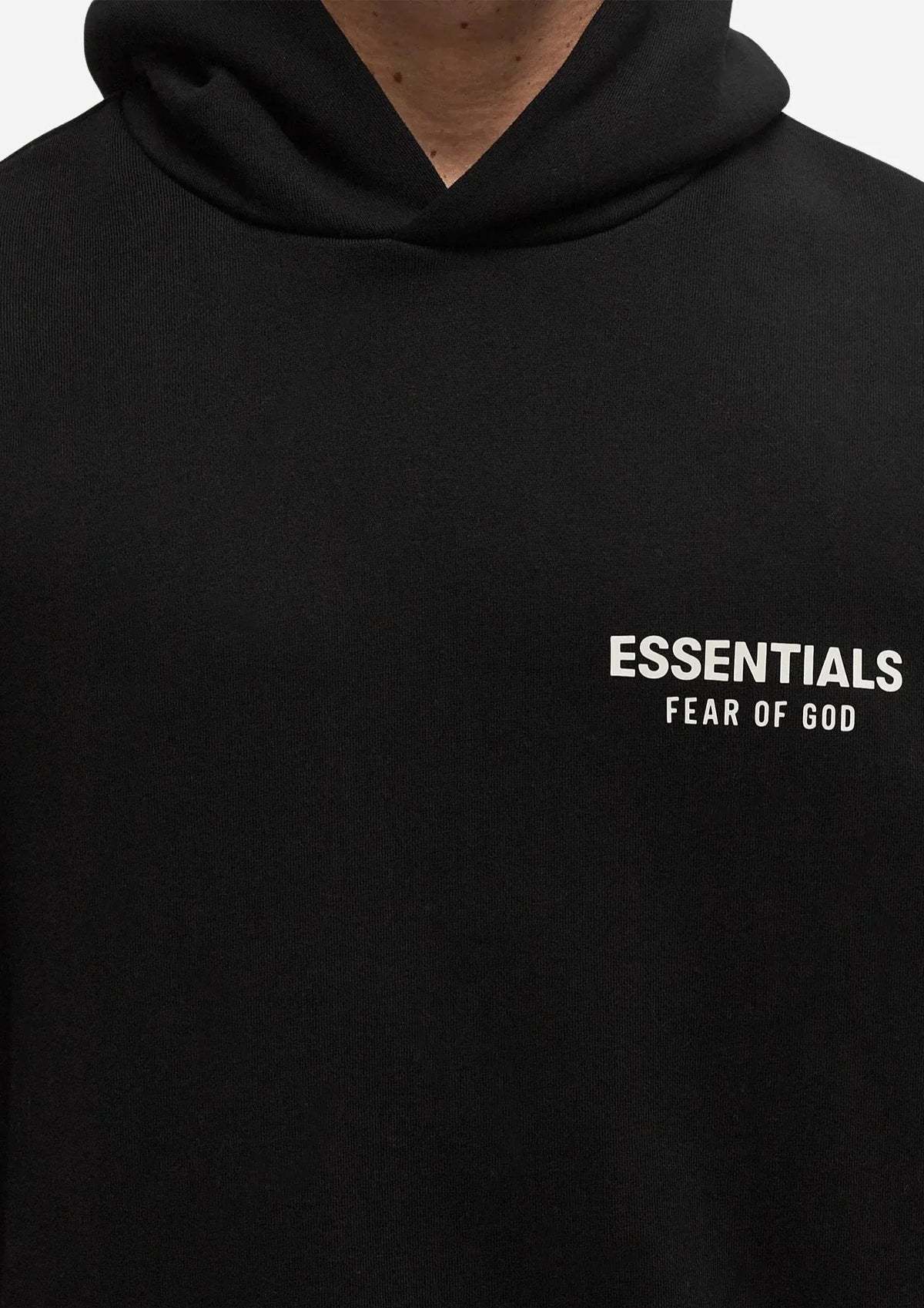 Fear Of God Essentials Fleece Hoodie (FW24) Black