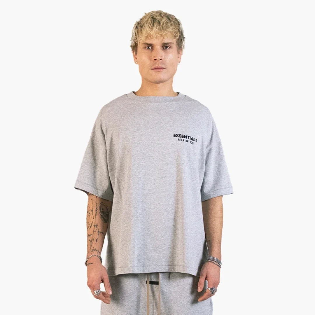 Fear Of God Essentials Jersey Crewneck Polera Light Heather Gray