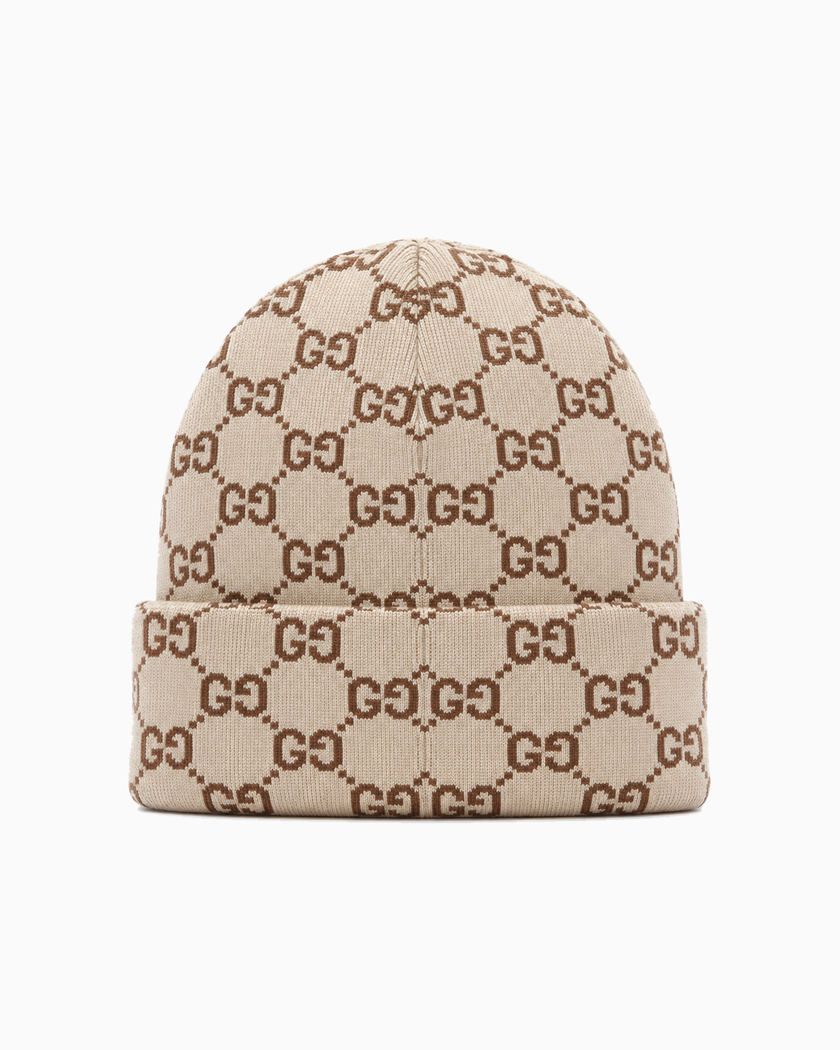 Gorro Gucci GG Beige