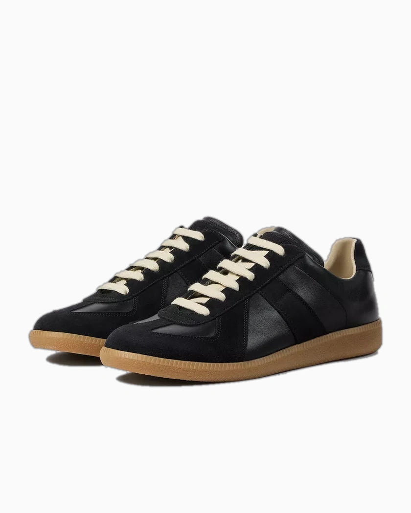 Maison Margiela Replica low-top Leather Sneakers Black