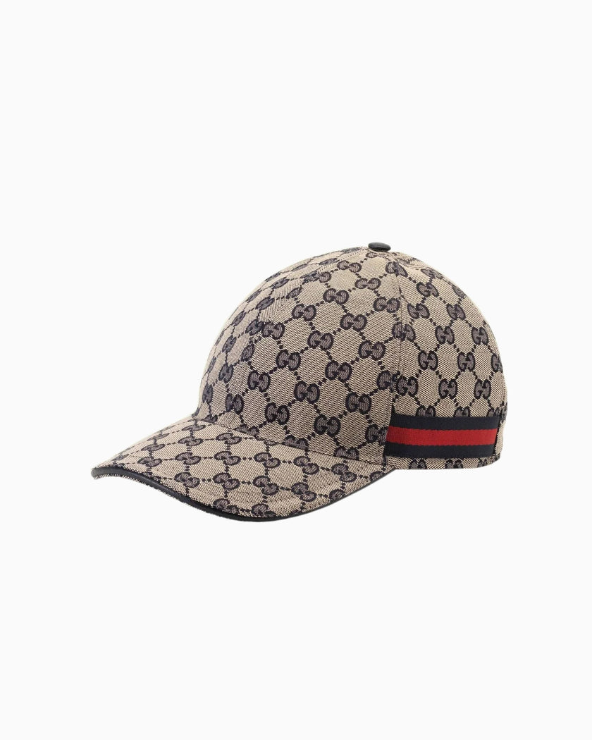 Gorra Gucci GG Canvas Web Stripe Beige/Navy