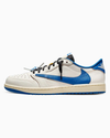 Air Jordan 1 Retro Low OG SP Fragment x Travis Scott Sail Military Blue PK