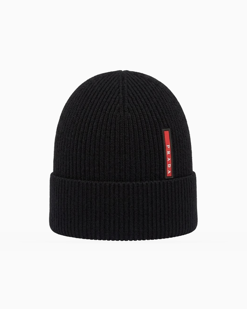 Gorro Prada Linea Rossa Black — Entrega inmediata