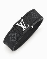 Pulsera LV Slim negra, vista completa