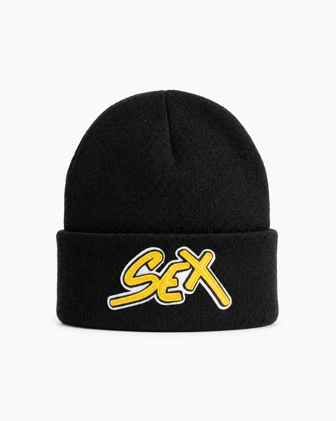 Gorro Chrome Hearts SEX Black/Yellow — Entrega inmediata