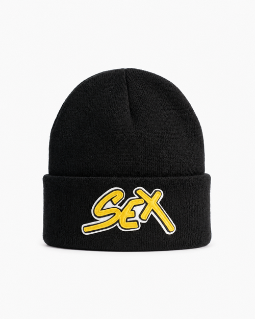 Gorro Chrome Hearts SEX Black/Yellow — Entrega inmediata