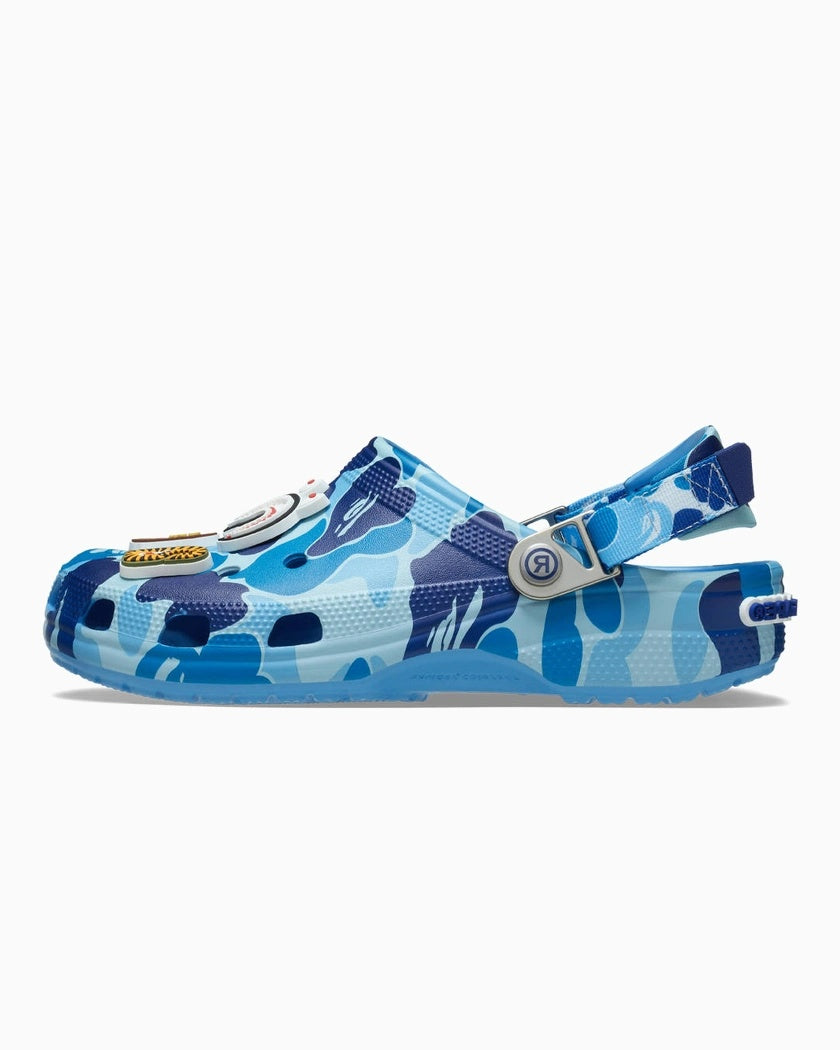 BAPE x Crocs Classic Clog ABC Camo Blue
