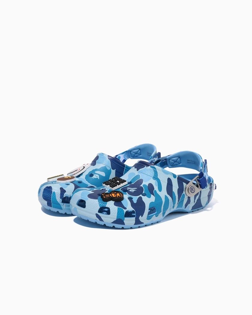 BAPE x Crocs Classic Clog ABC Camo Blue