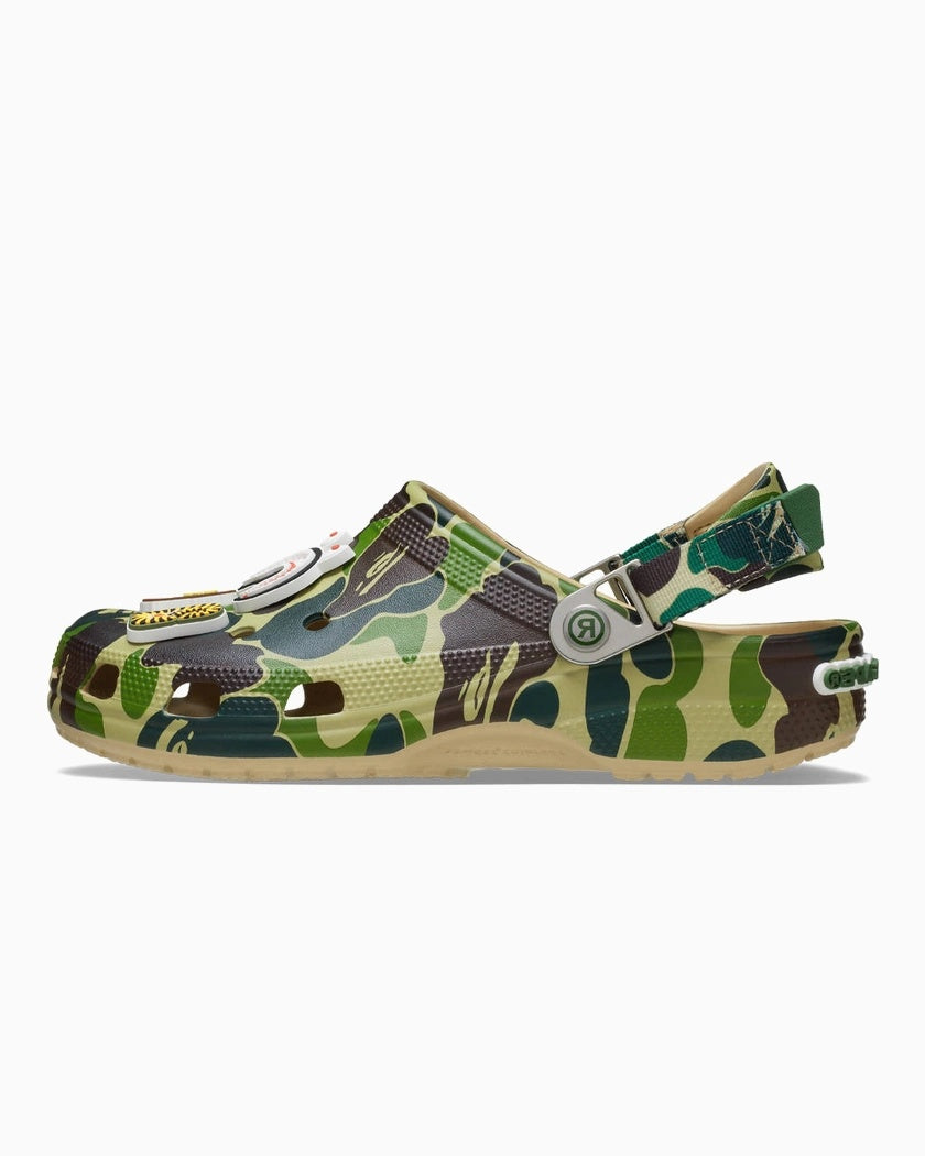 BAPE x Crocs Classic Clog ABC Camo Green