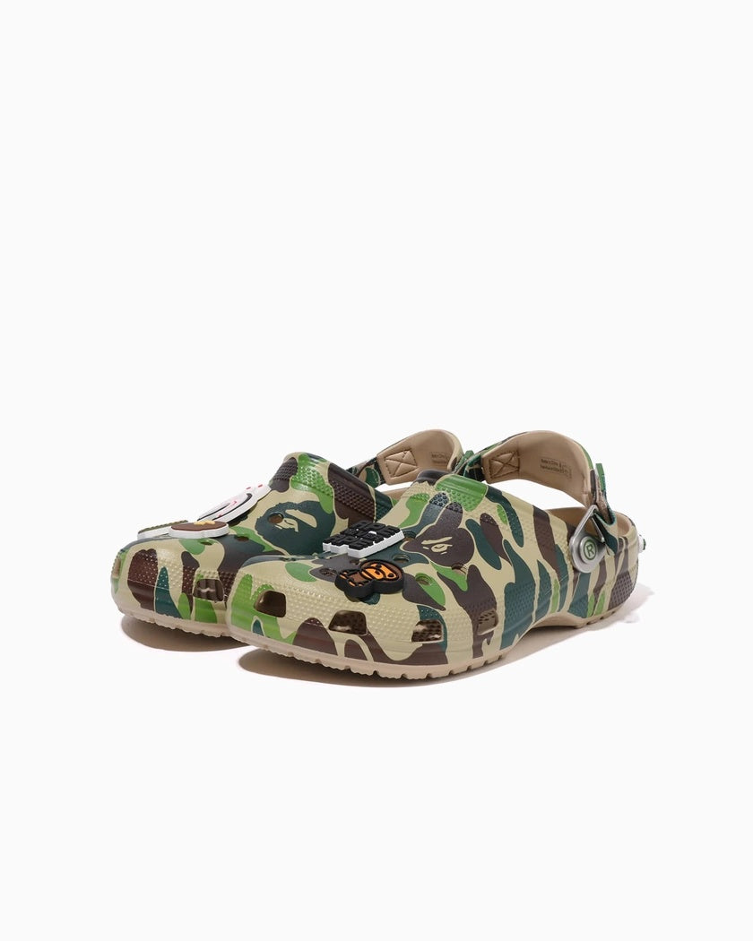 BAPE x Crocs Classic Clog ABC Camo Green