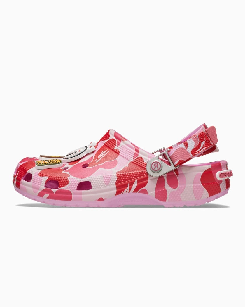 BAPE x Crocs Classic Clog ABC Camo Pink