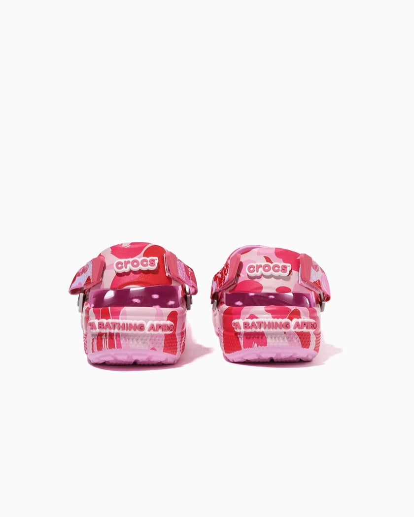 BAPE x Crocs Classic Clog ABC Camo Pink
