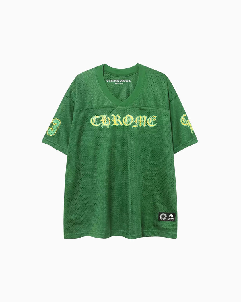Chrome Hearts Polera Mesh Warm Up Green — vista frontal