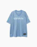 Chrome Hearts Polera Mesh Warm Up Light Blue — vista frontal