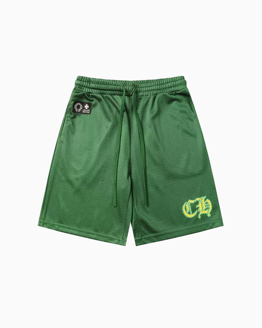Chrome Hearts Short Mesh CH Green — vista frontal