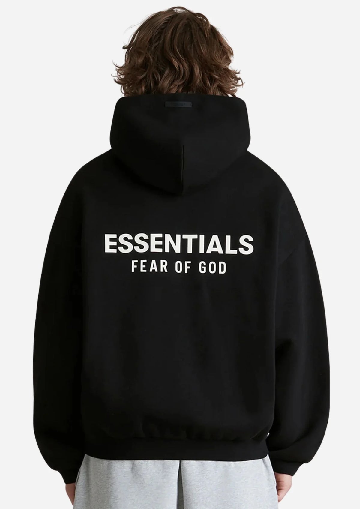 Fear Of God Essentials Fleece Hoodie (FW24) Black